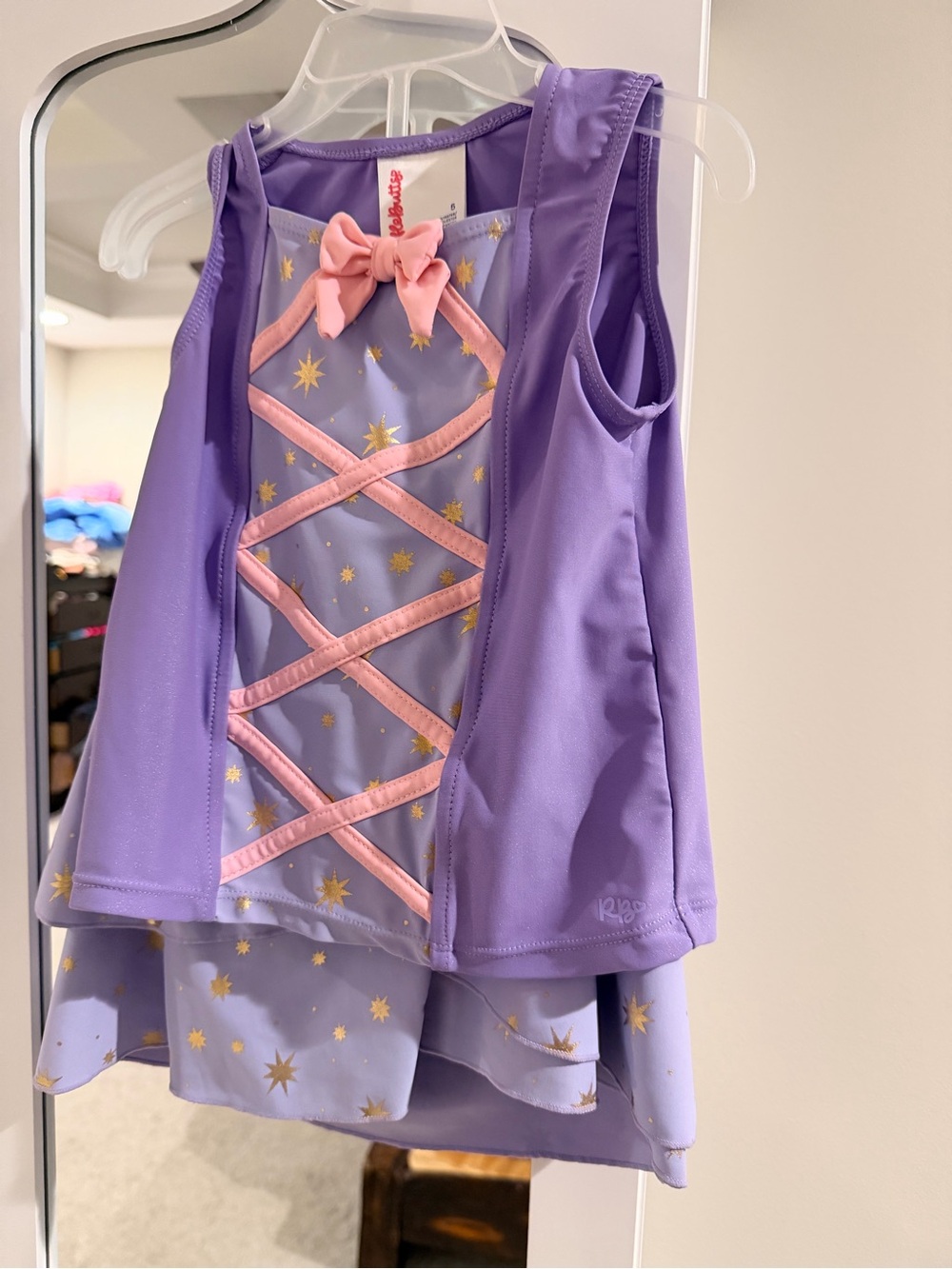Purple & Pink Star Princess Rapunzel  Kids active wear